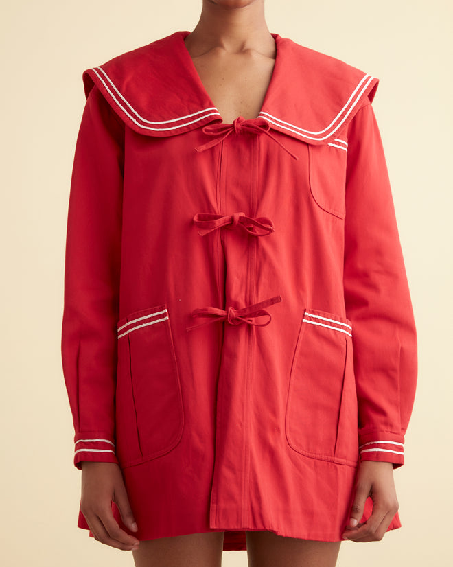Sailor Coat - Red OUTERWEAR BODE New York