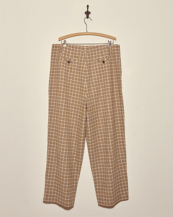Schoolroom Check Trousers - 36