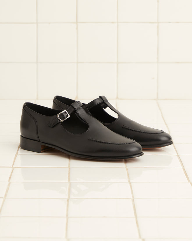 School Shoes - Black Mary Janes BODE New York