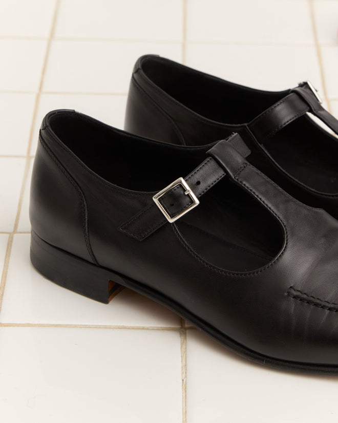 School Shoes - Black Mary Janes BODE New York