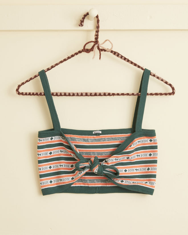 Scottie Jacquard Bra UNDERPINNINGS BODE New York