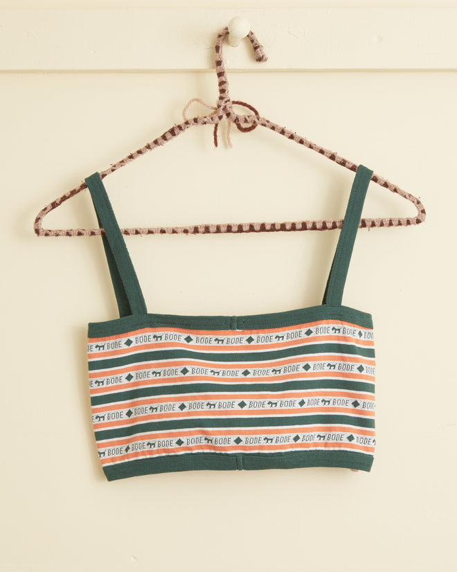Scottie Jacquard Bra UNDERPINNINGS BODE New York