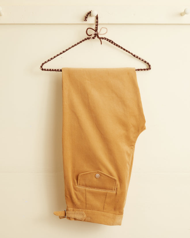 Custom Senior Cord Side-Buckle Trousers
