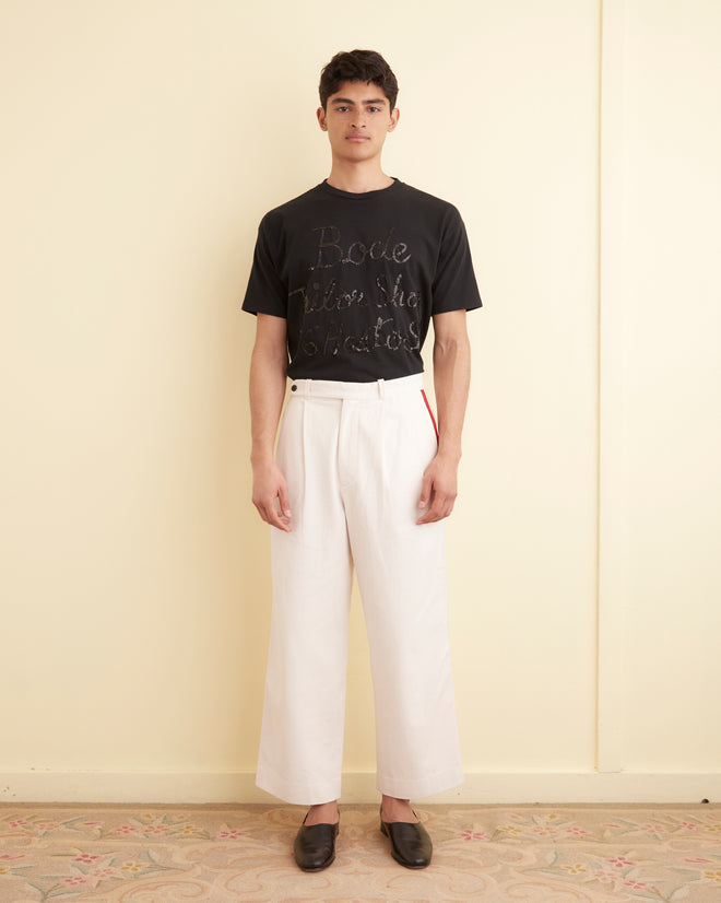 Skunk Tail Patch Trousers MENS TROUSERS BODE New York