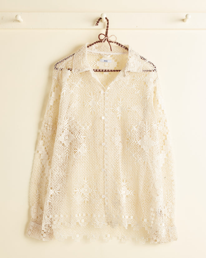 Snow Petal Long Sleeve Shirt - L/XL