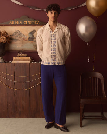 Standard Wool Joggers - Blue TROUSERS BODE New York