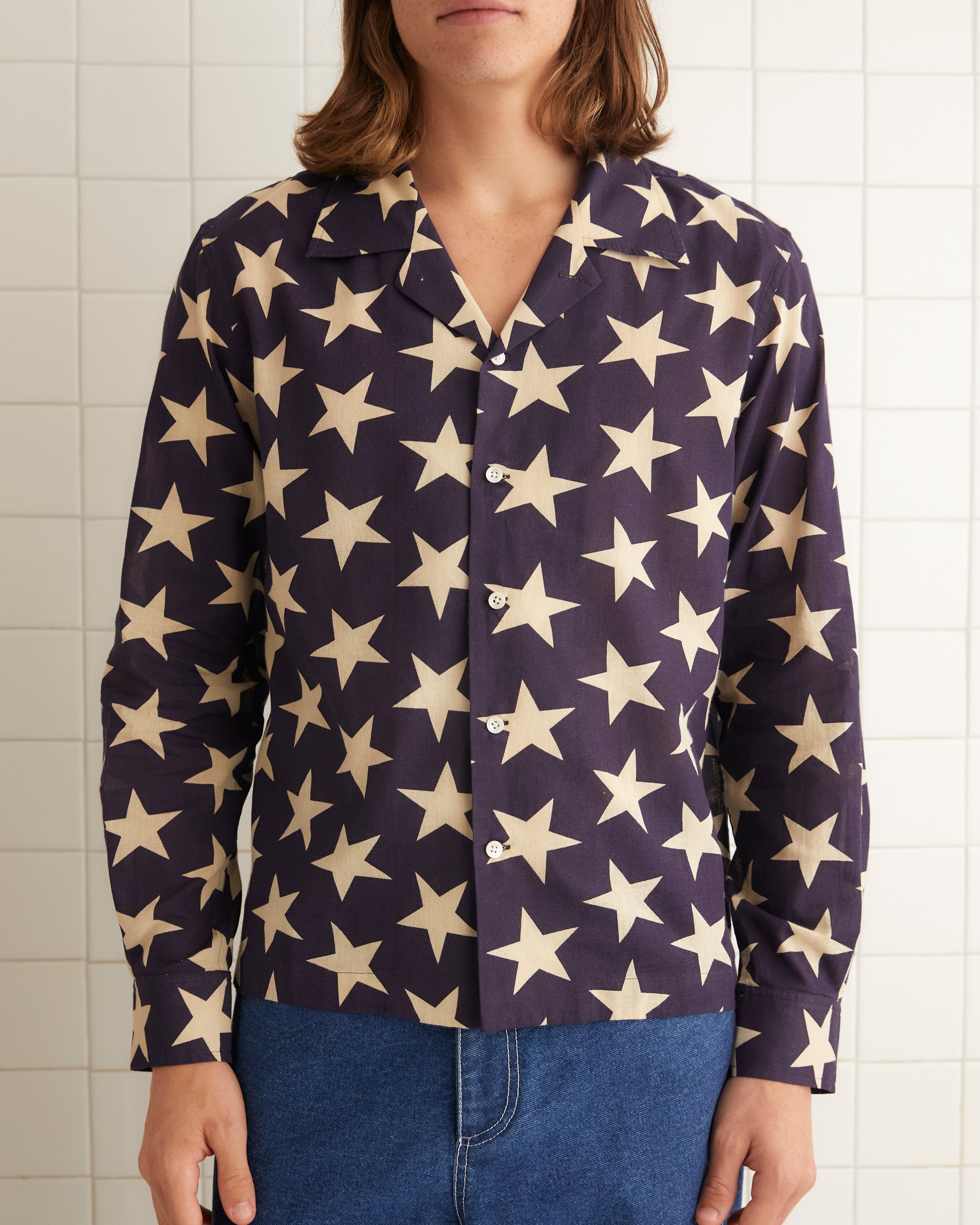 Starry Long Sleeve Shirt – BODE