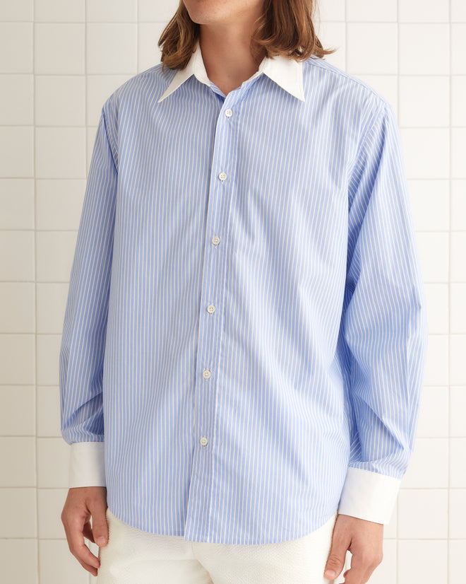 Striped Poplin Shirt MENS SHIRTS BODE New York