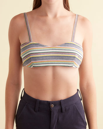 Summer Mint Stripe Bra OOAK SHIRT BODE New York