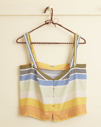 Sunset Stripe Tank WOMENS TOPS BODE New York