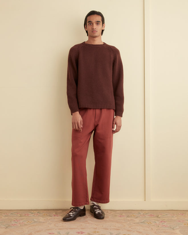 Sweatpants - Brown CUT AND SEW BODE New York