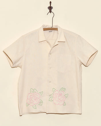 Sweet Rose Short Sleeve Shirt - M