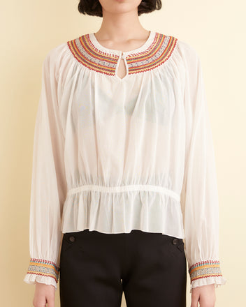 Embroidered Georgette Top SHIRT BODE New York