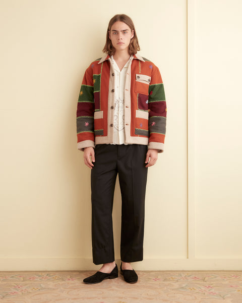 PATCHWORK EMBROIDERY LACE JACKET