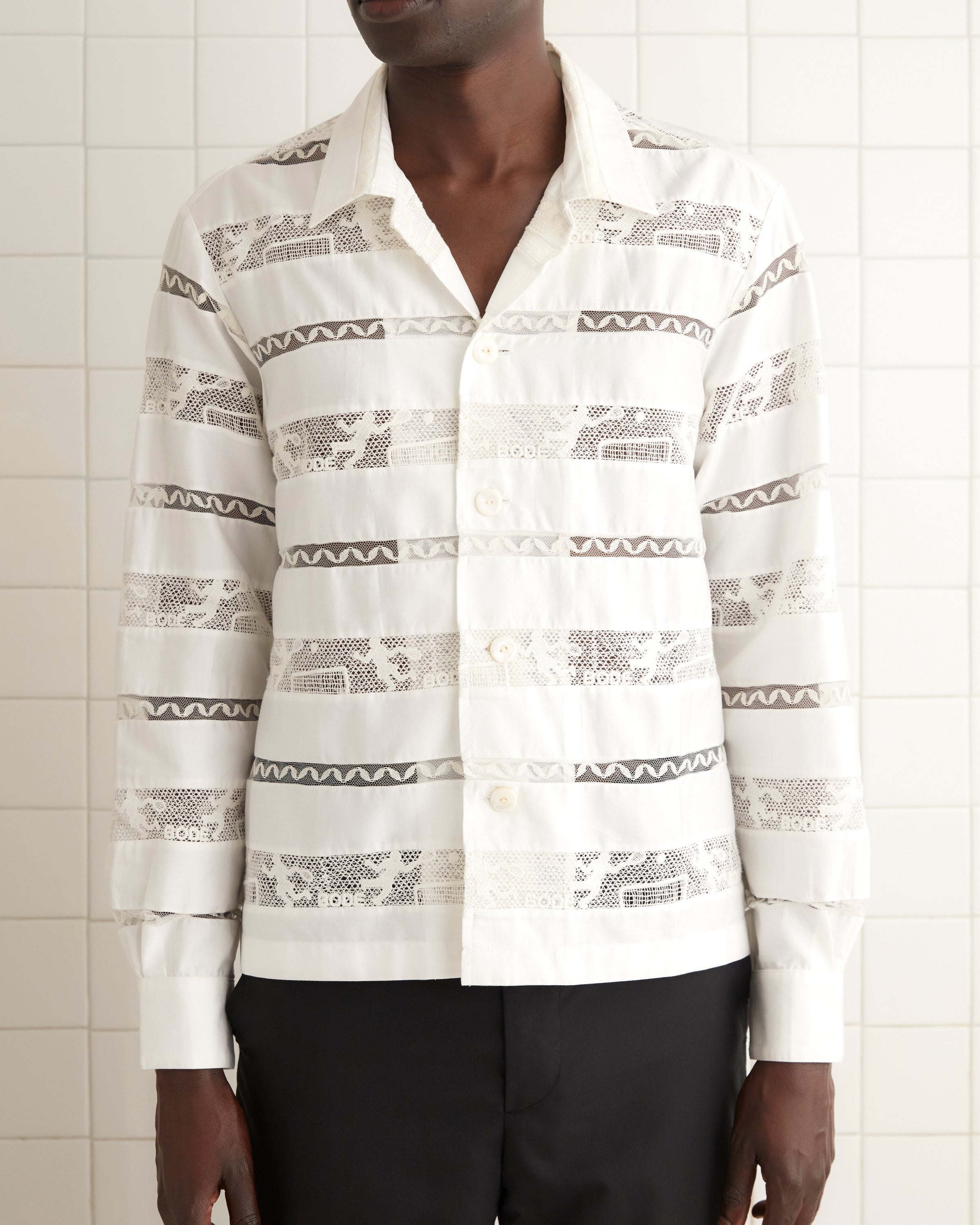 Tennis Lace Long Sleeve Shirt – BODE