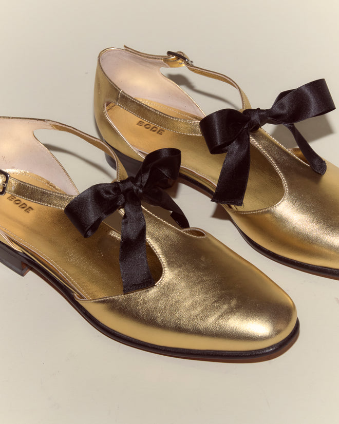 Theater Shoes - Gold BODE Theater Shoes - Gold BODE