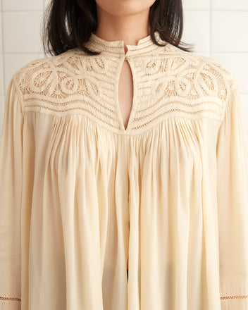 Threadwork Tippet Blouse WOMENS SHIRTS BODE New York