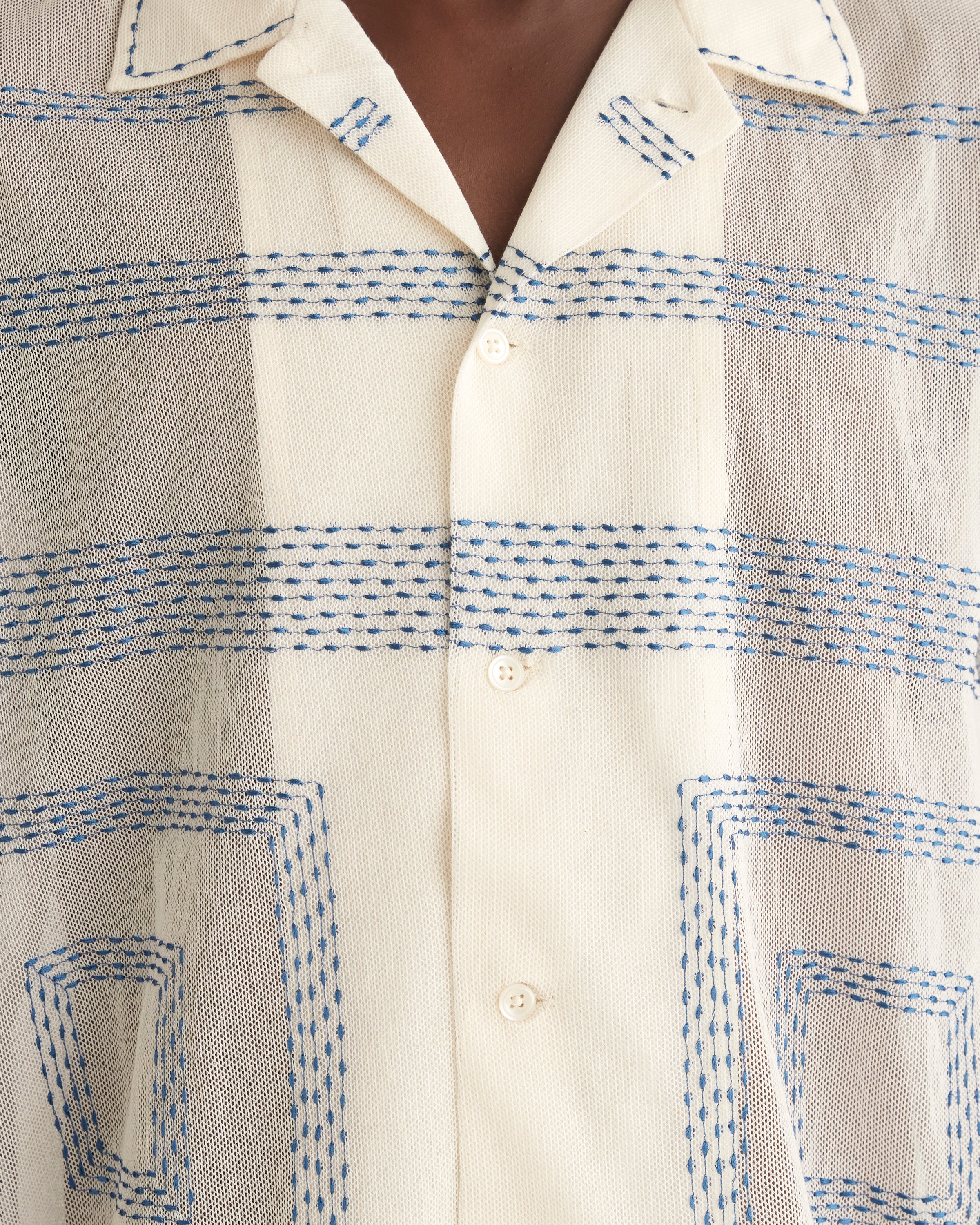 Tile Stitch Short Sleeve Shirt – BODE