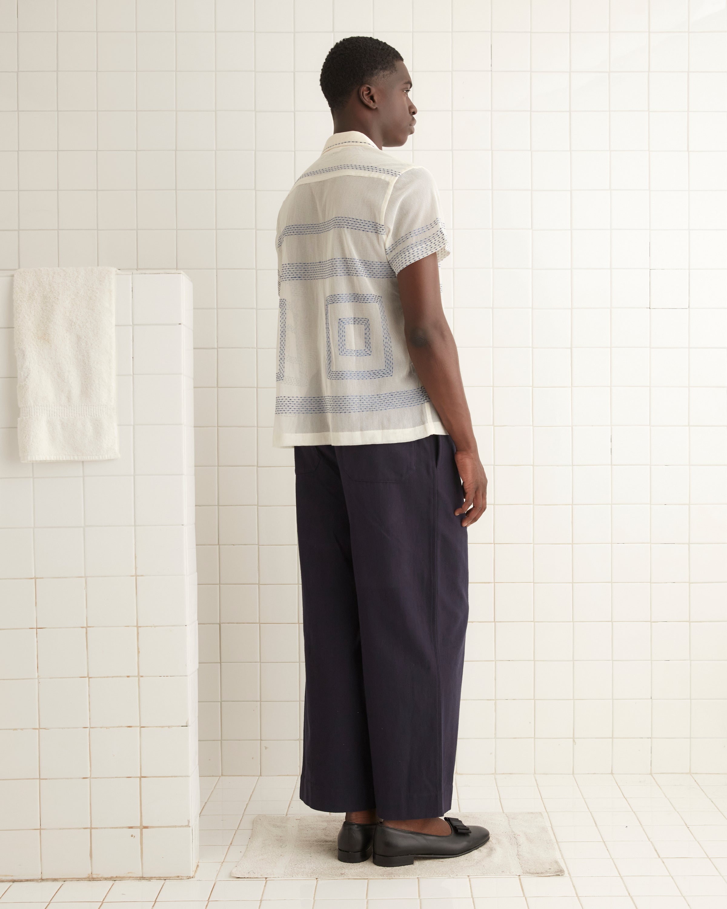 Tile Stitch Short Sleeve Shirt – BODE