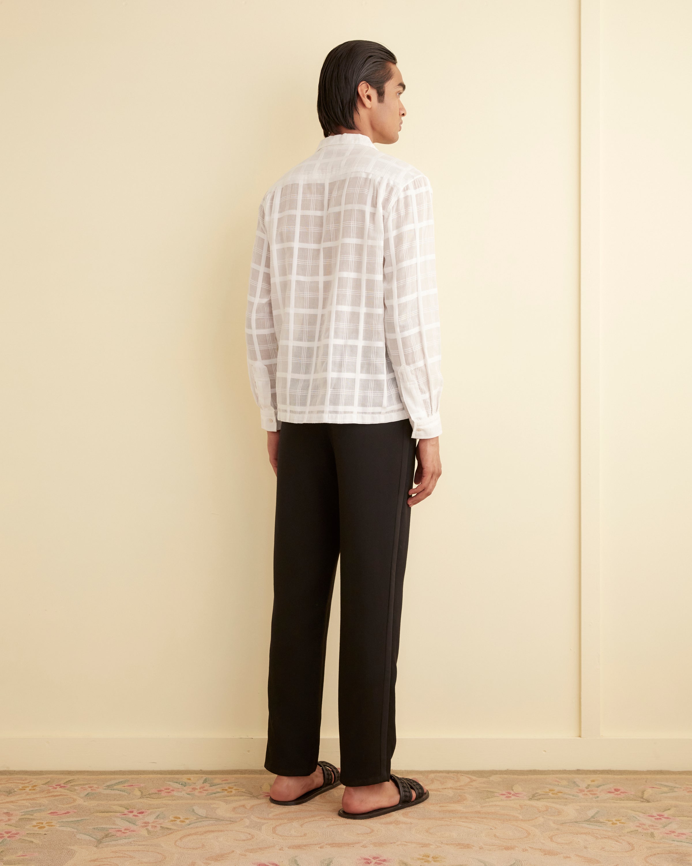 Tonal Plaid Long Sleeve Shirt – BODE