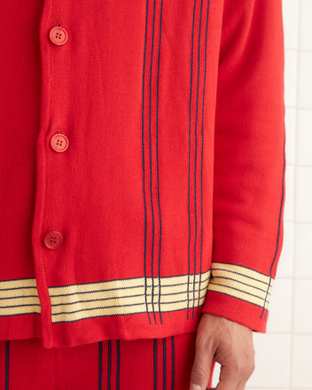 Treble Plaid Cardigan KNITWEAR BODE New York