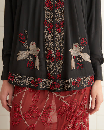 Beaded Tropicbird Shirt WOMENS SHIRTS BODE New York