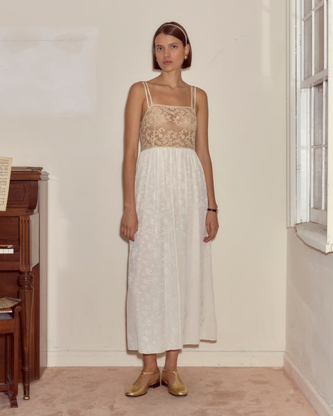 Trousseau Lace Slip Dress