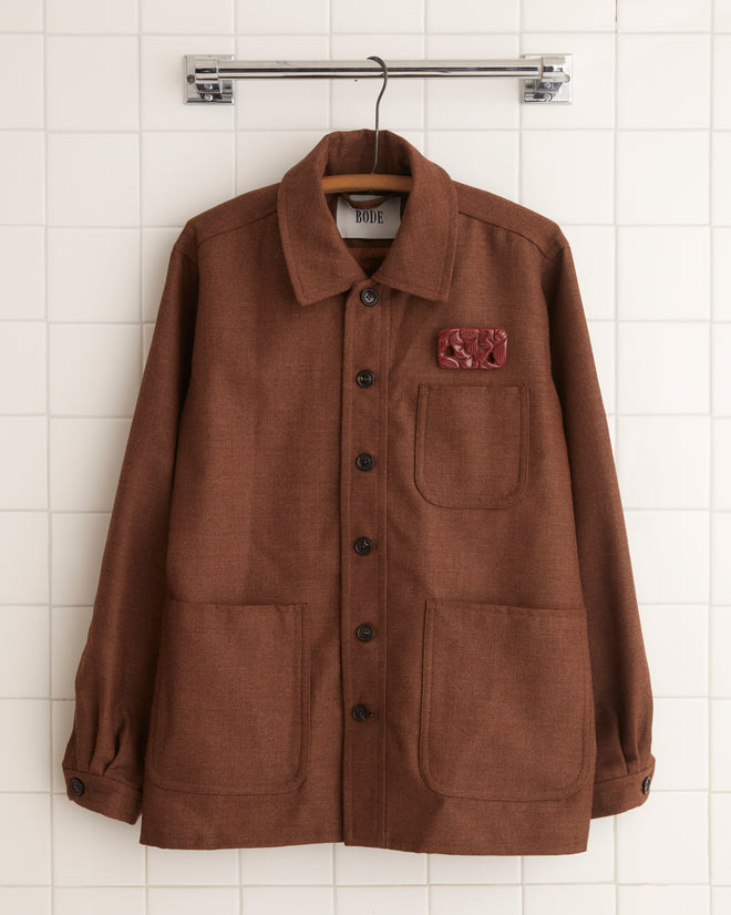 Twill Franck Jacket - Brown OUTERWEAR BODE New York