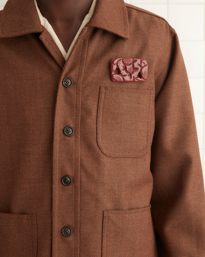 Twill Franck Jacket - Brown OUTERWEAR BODE New York