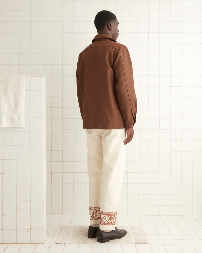 Twill Franck Jacket - Brown OUTERWEAR BODE New York