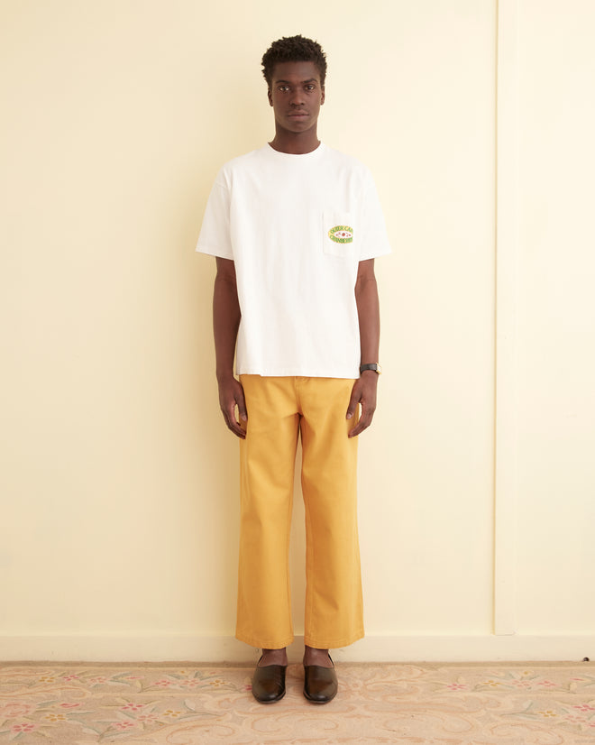 Twill Knolly Brook Trousers - Yellow MENS TROUSERS BODE New York