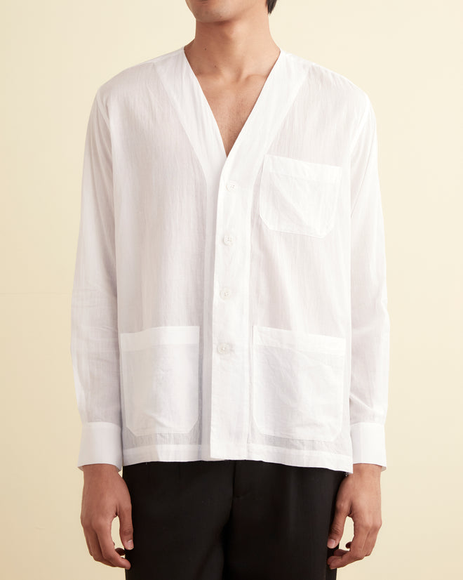 Voile Roberto Shirt - White SHIRT BODE New York