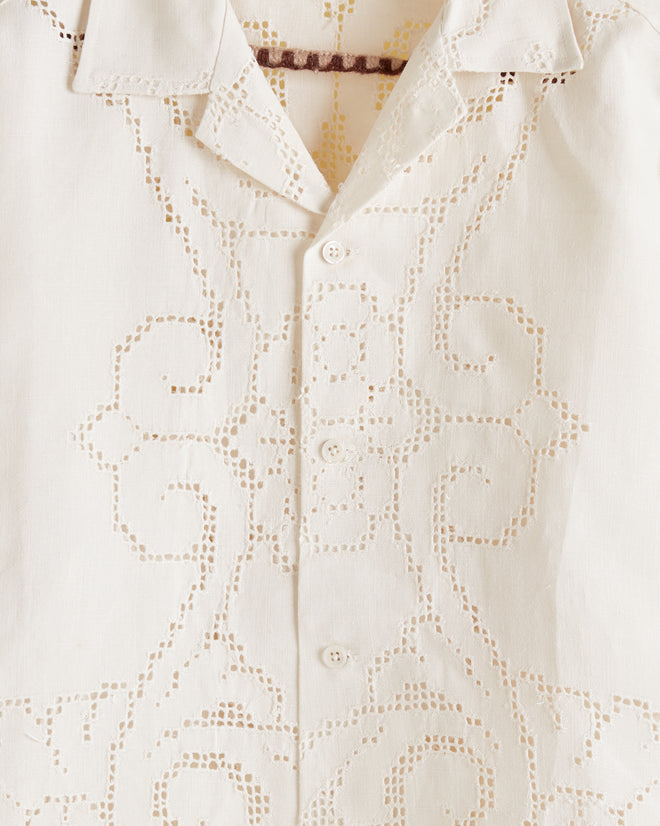 White Anemone Long Sleeve Shirt - M/L