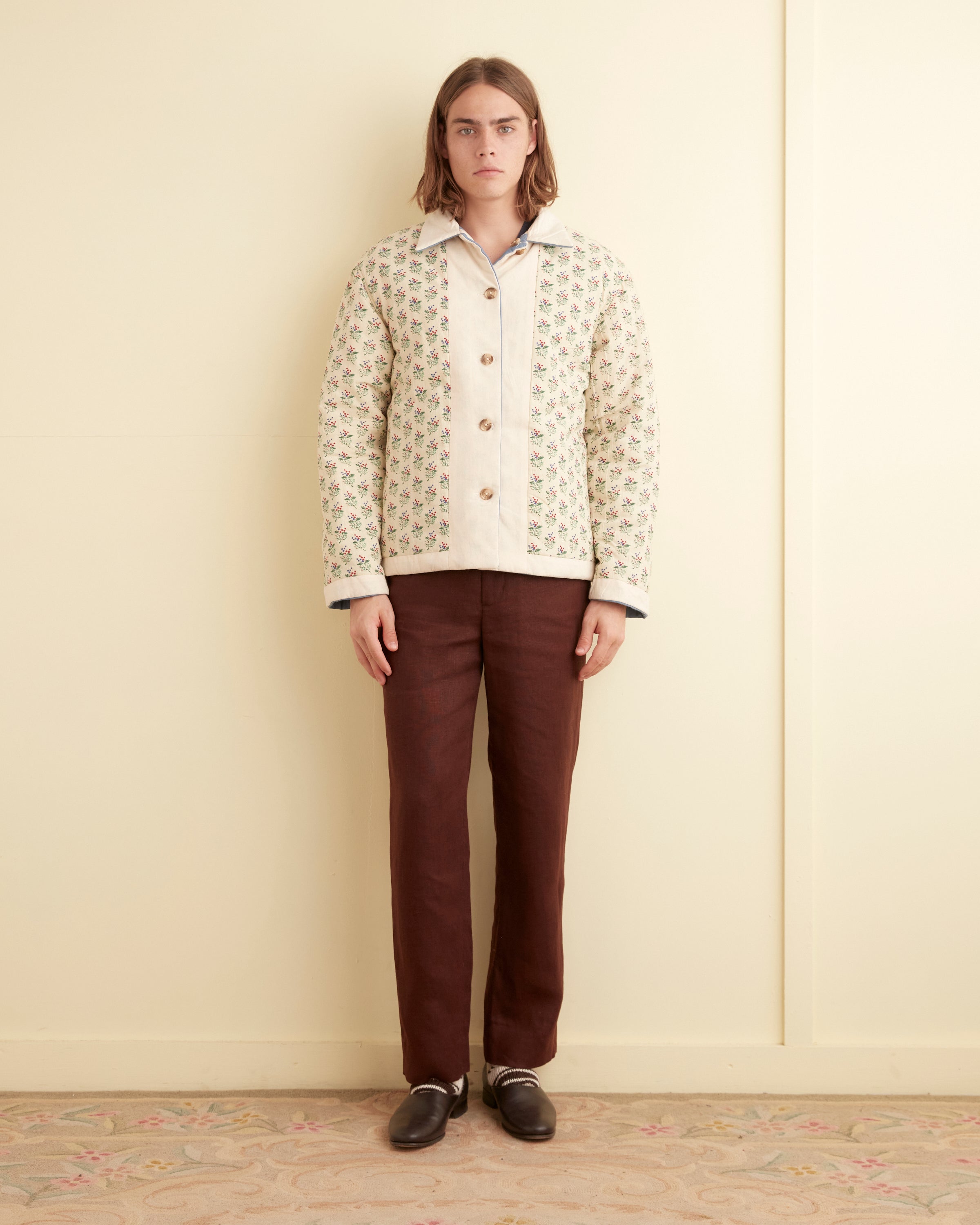 小物 BODE WHITE HOUSE STEPS QUILT SARF White House Steps Quilt Jacket – BODE