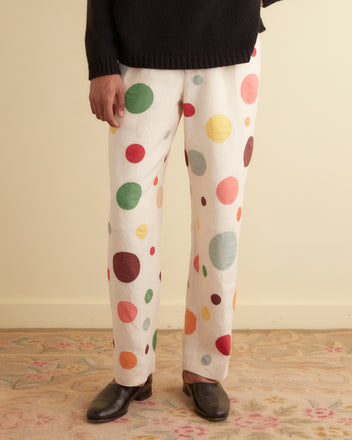 Dotted Appliqué Trousers MENS TROUSERS BODE New York