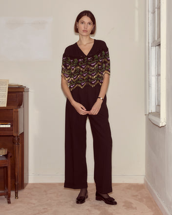 Beaded Carnegie Top