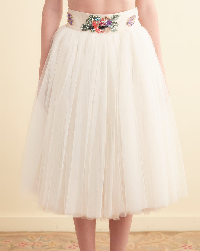 lily white skirt Sequin Sunset Lily Skirt – BODE