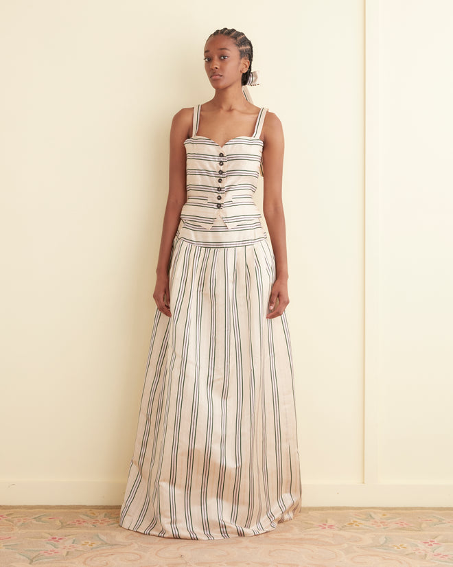 Antique Stripe Stowe Skirt SKIRTS BODE New York