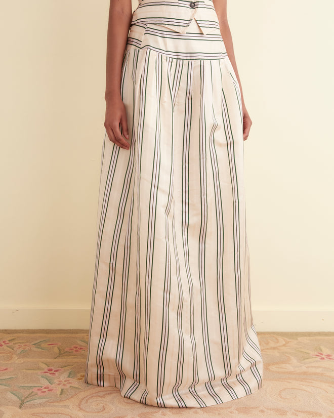 Antique Stripe Stowe Skirt SKIRTS BODE New York