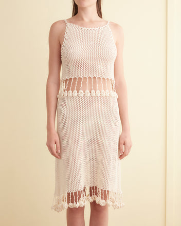 Posy Crochet Dress - Cream DRESSES BODE New York