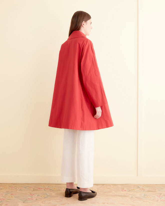 Swing Peacoat - Red WOMENS OUTERWEAR BODE New York