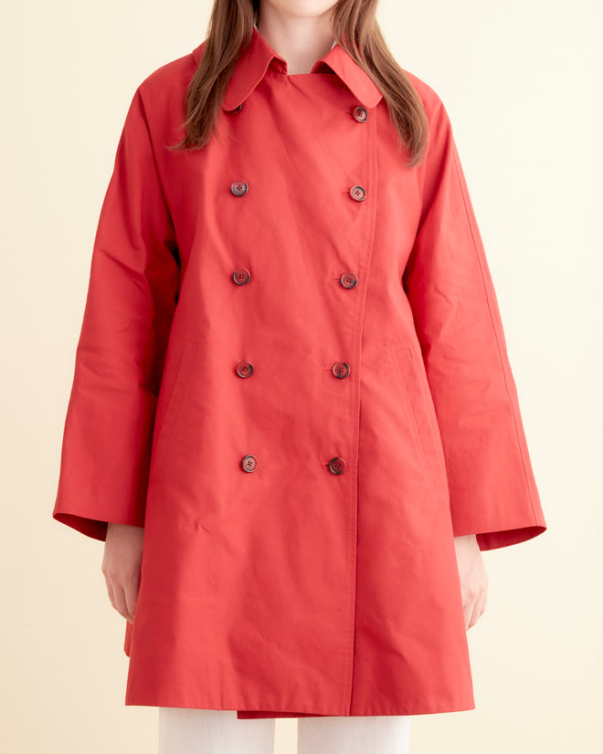 Swing Peacoat - Red WOMENS OUTERWEAR BODE New York