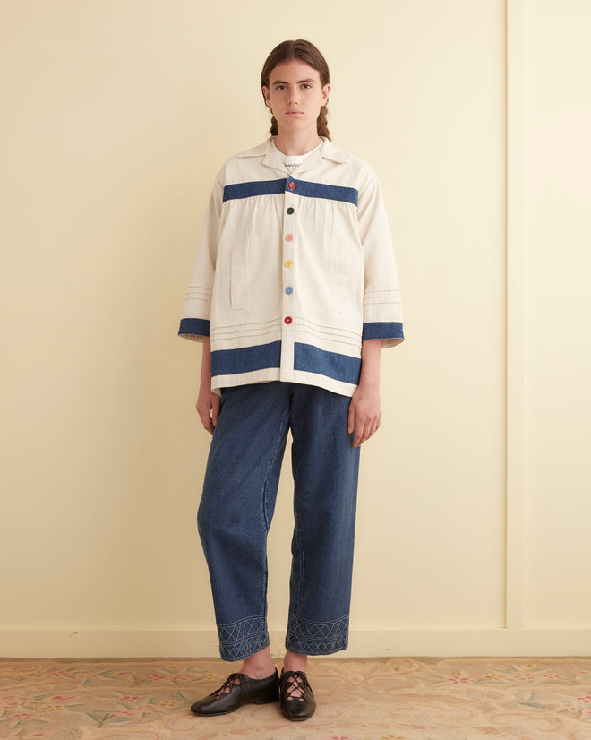 Sundry Stripe Jacket WOMENS OUTERWEAR BODE New York