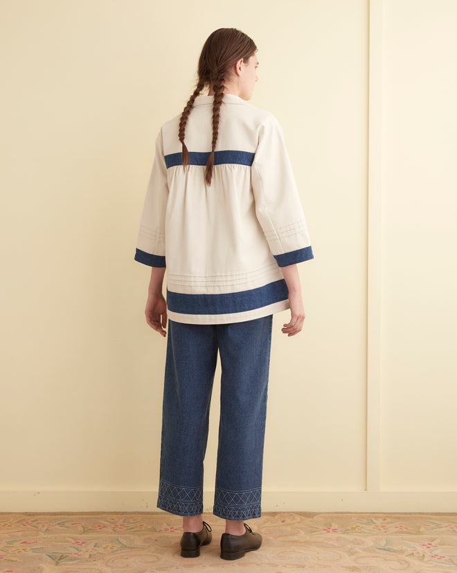 Sundry Stripe Jacket WOMENS OUTERWEAR BODE New York