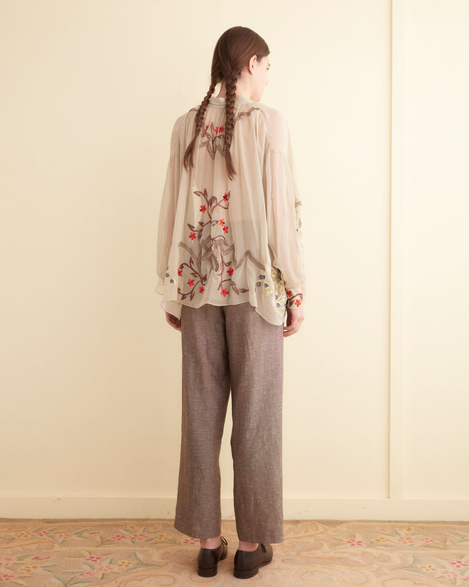 Embroidered Flower Study Shirt WOMENS SHIRTS BODE New York