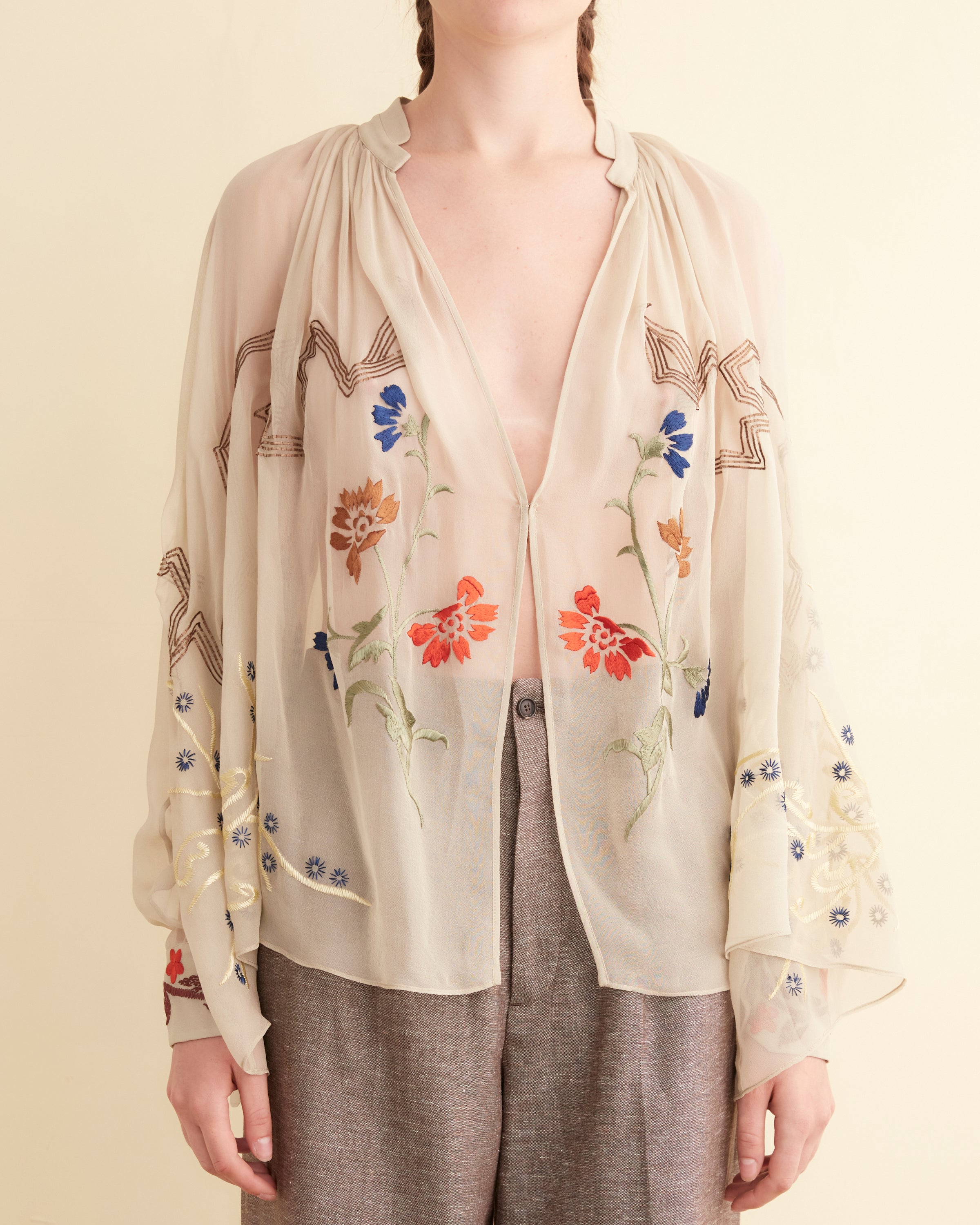 Embroidered Flower Study Shirt – BODE