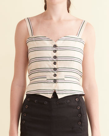 Antique Stripe Top WOMENS TOPS BODE New York