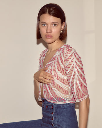 Beaded Rita Top
