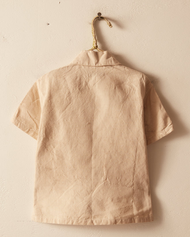 Aged Linen Kids' Shirt OOAK BABY BODE New York