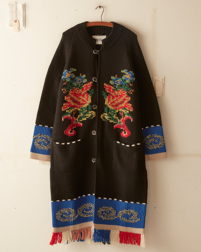 Cape Cod Cross Stitch Cardigan KNITWEAR BODE New York